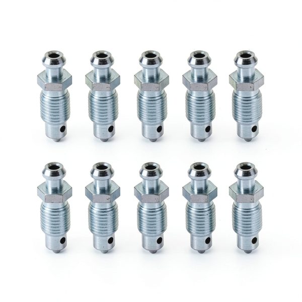 Disc Brake Bleeder Screw Treated Steel Silver KarParts360-1