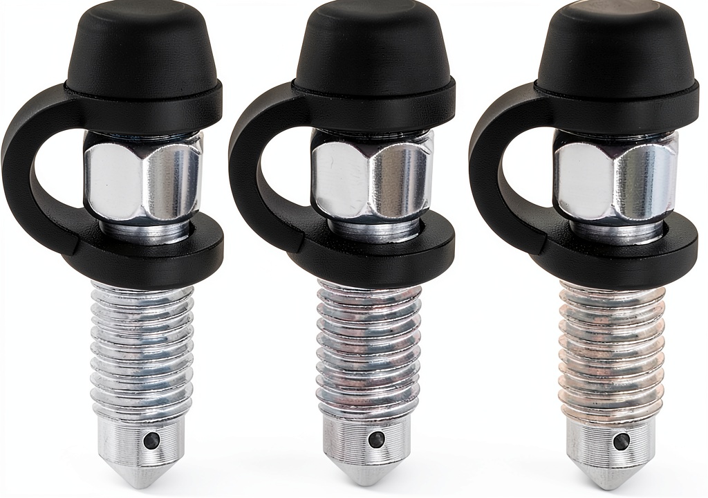 Close‑up of LT Easiyl brake bleeder screw with dust cap installed