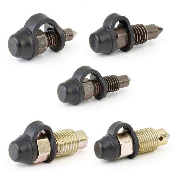 F FIERCE CYCLE Brake Bleeder Screws Metal Set-5