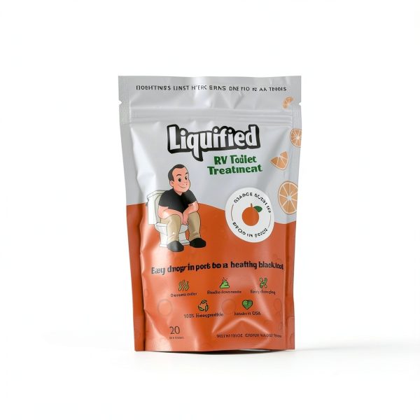 Liquified RV Toilet Treatment Enzyme Cleaner 20‑Pack Orange 60 Count-2