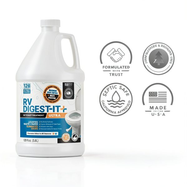 Unique RV Digest-It Plus Ultra-Concentrated Tank Treatment 128oz-4