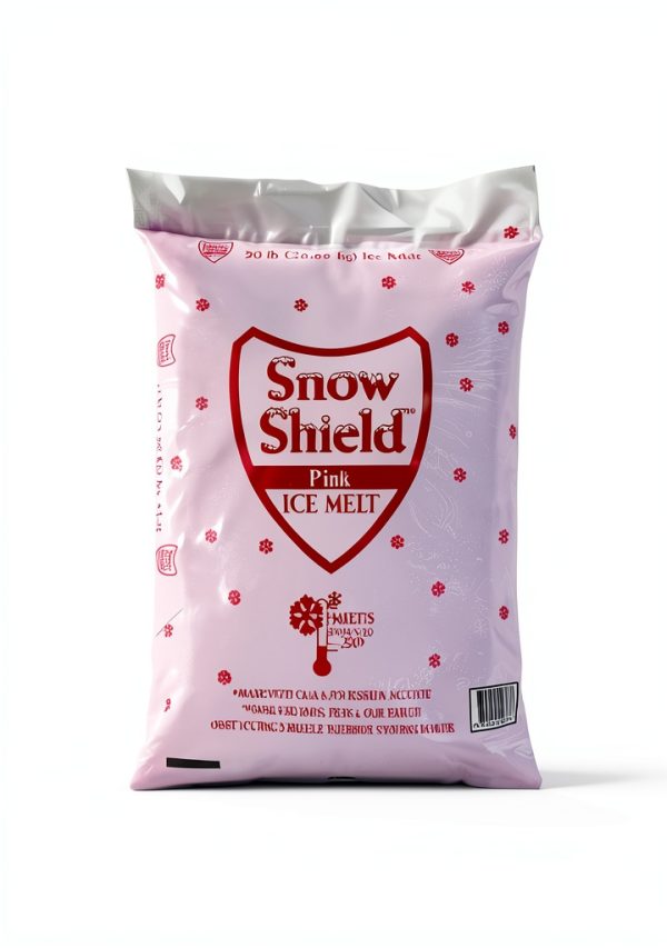 Pink Snow Shield Ice Melt (50 lbs) – Pet-Friendlier, Eco-Conscious De-Icer, Effective in Subzero Temperatures-1