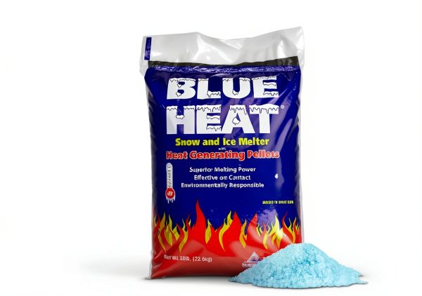 Blue Heat 2 Pack Ice Melt Pellets Calcium Blend Deicer 50 lb-0