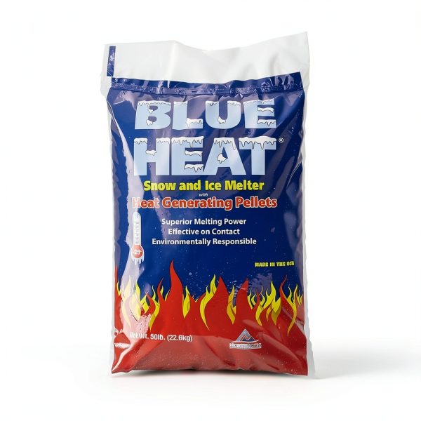 Blue Heat 2 Pack Ice Melt Pellets Calcium Blend Deicer 50 lb-8